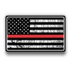 Vinyl Junkie Graphics Thin Red Line American Flag Fireman Firefighters