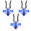 3 Pack of Phoxinus Anodised Aluminium Butt Rests. Adjustable rod