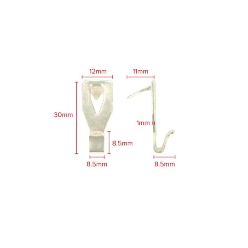 10 x PLASTERBOARD PICTURE HOOKS - HOLDS UP TO 7KG
