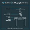 EZ-FLO 1/4 Inch (OD) Self Tapping Saddle Valve, Brass, 65801LF