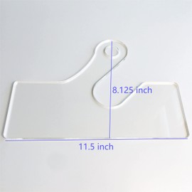 Small Round Charcuterie Board Handle Template, Clear Acrylic Template, Woodworking Router Template