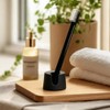 Soporte para afeitadora y cepillo para polvo (Black Razor Stand