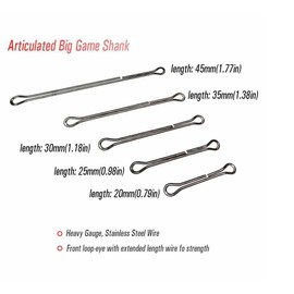 Cuoyuqie 50pcs Articulated Big Game Shank Large Flies Fly Tying Material DIY