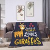 Giraffe Blanket Super Cozy Soft Throw Blanket Warm Plush Fluffy