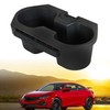 munirater Black Console Cup Holder Insert Center Drink Bottle Holder