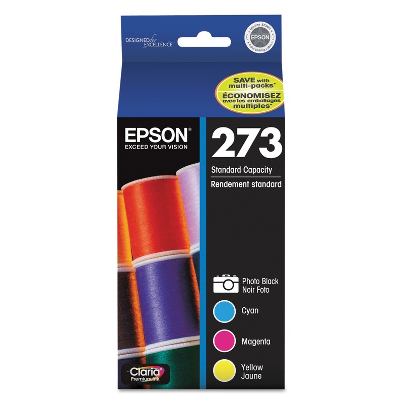 EPSON 273 Claria Ink Standard Capacity Photo Black & Color