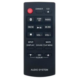 AULCMEET N2QAYB000984 Replacement Remote Control Fit for Panasonic CD Stereo Systeem SC-PM600 SA-PM600 SB-PM500 SC-UX100 SA-UX100 SB-UX100 SA-PM250