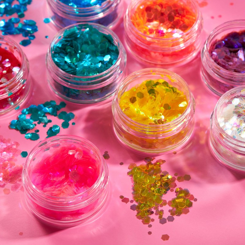 Moon Glitter Iridescent Piece Glitter – 100% Cosmetic Glitter for
