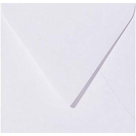 Envelopes 12.5 x 12.5 cm 120 g/m² 125 x 125 mm White Closure Tab of 25