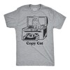 Mens Funny T Shirts Copy Cat Sarcastic Kitten Graphic Office