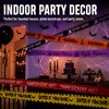 Happy Halloween Outdoor Banner – Pumpkin & Bat Polyester Backdrop