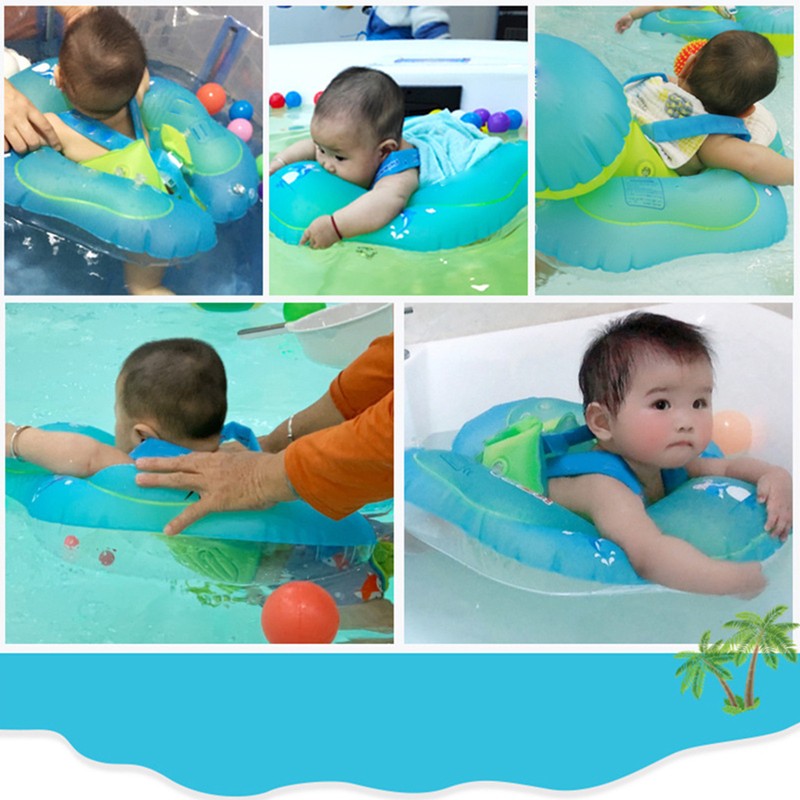 Kids Cartoon Pool Ring Inflatable Tubes PVC Anti Flip Non