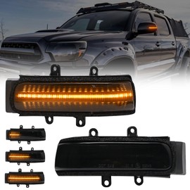 AUYICH LED Side Mirror Turn Signal Lights Compatible With RAV4 2009-2012, for Tacoma 2012-2015, for 4Runner 2010-2013, for Sienna 2013-2020, Amber Dynamic Sequential Blinker Parking Indicator Light