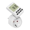 LogiLink Digital Timer with IP20 Protection and 180° Rotating Display,