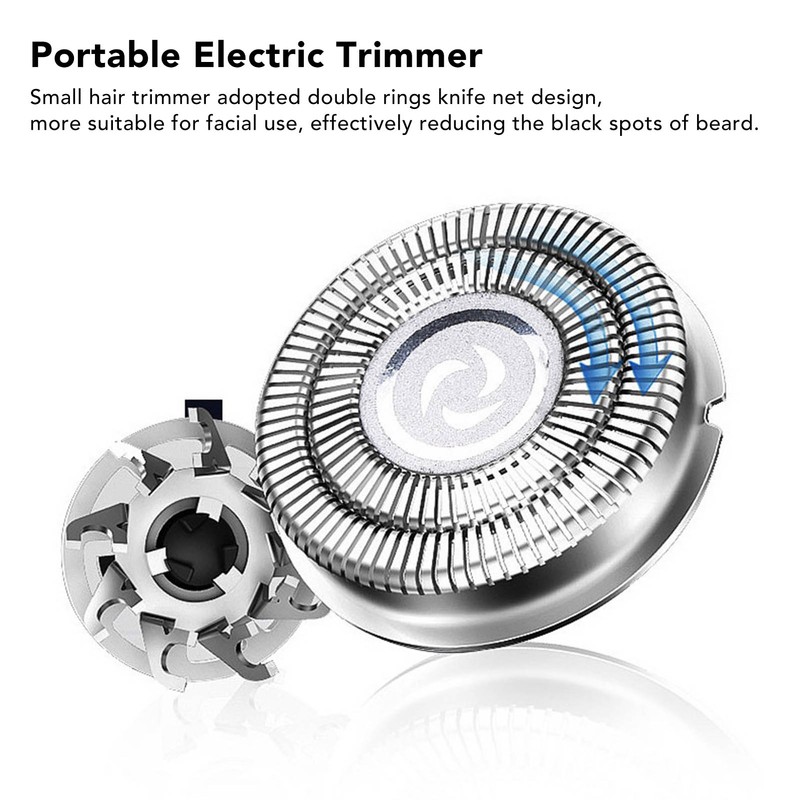 Mini Hair Trimmer Stainless Steel Cutter Mesh Incisive Blades USB