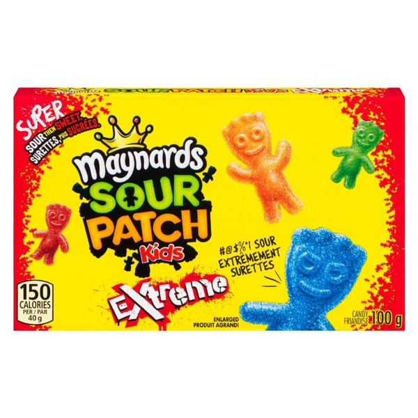 Sour Patch Kids Extreme Candy, Sour Candy, Gummy Candy, Candy Box, 100 g