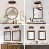 2-Light Farmhouse Vanity Lights for Bathroom, Rustic Bathroom Light Fixtures