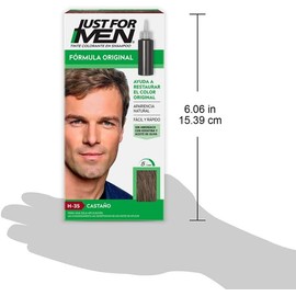 Just For Men Shampoo para Canas, Fórmula Original, Castaño H35, 66ml
