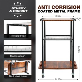 Ghosthorn Fishing Rod Holders for Garage Fishing Gear and Equipment Tackle Storage Cart Pole Rod Rack Hold up to 10 Rods