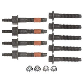 Exhaust Manifold Hardware Kit - 13 Piece - with Studs, Bolts, and Nuts - Compatible with 2011-2012 Ram 1500 5.7L V8