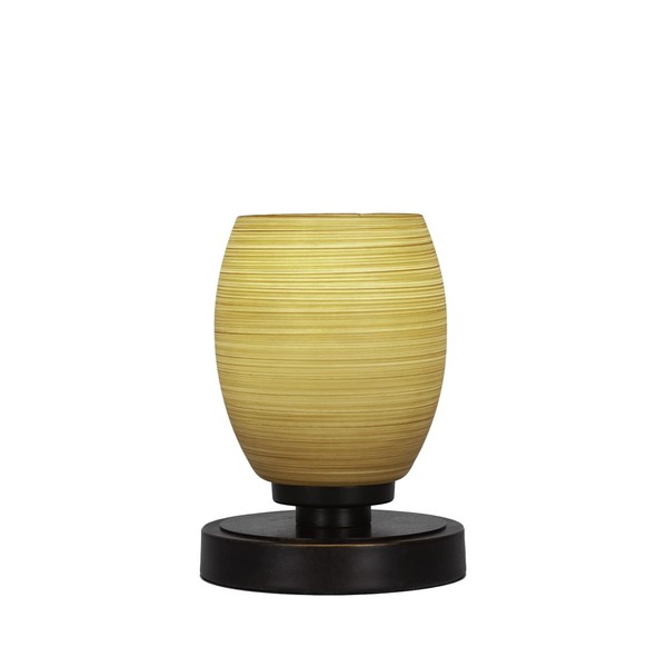 Toltec Lighting Luna 1 Light Table Lamp in Dark Granite