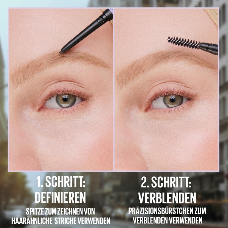 Maybelline New York Brow Ultra Slim eyebrow pencil, retractable, high-precision