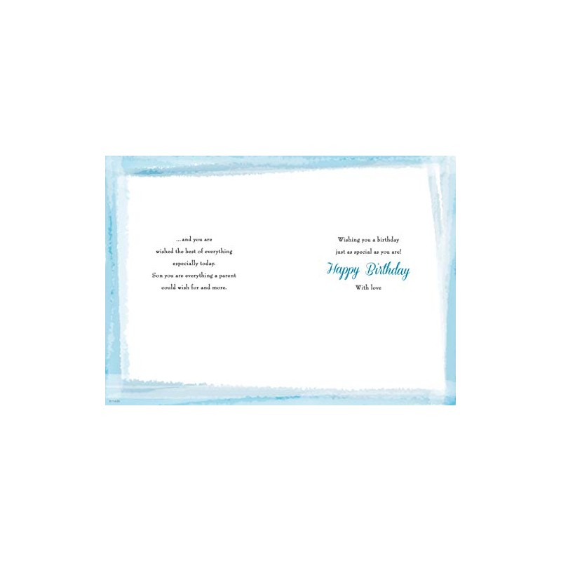 Birthday Card Son - 10 x 7 inches - Piccadilly