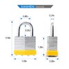 XanHen Keyed Alike Laminated Steel Padlocks with Normal Shackle for