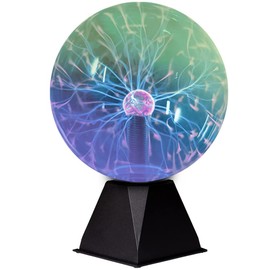 mcoplus 8 Inch Colorful Plasma Ball, Plasma Lamp/Light, Plasma Electric Nebula Lightening Ball, Touch & Sound Sensitive, for Parties, Home, Decorations, Gift for Holiday and Birthday, Novelty Toy