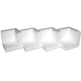 かど保護用 発泡スチロールコーナークッション8cmX8cmX8cm 4個組X2セット