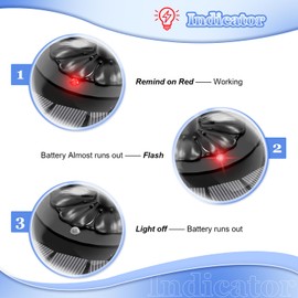 Yzert Solar Fountain with Battery Indicator & 2000mAh, 3.5W 2025 Glass Solar Water Fountain Pump Works in Cloudy Day for Bird Baths, Gardens, Ponds, Pools & Outdoors