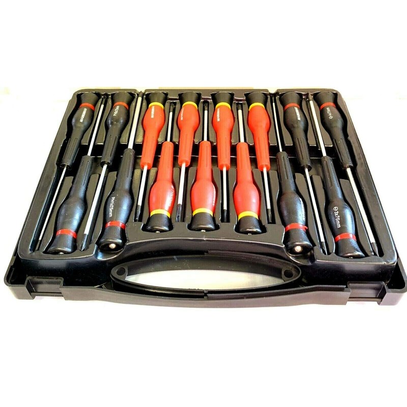 15 Pcs Telecommunication Precision Screwdriver Set Electrical Tool w/Kit Case.