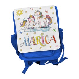 Rucksack Kindergarten personalisiert, Einhörner, Rosirosinchen, personalisierter Kinderrucksack Einhörner