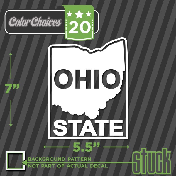 Stuck Vinyl Graphics Ohio State Logo - vinyl decal sticker