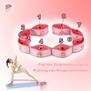 1 Stück Yoga Stretch Gurt, Segmentiertes Widerstandsband, Hochelastischer Gymnastikband, für