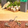 BLUE PANDA Plastic Tablecloth for Dinosaur Birthday Party (Brown, 54