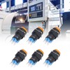 25Pcs Momentary Push Button Switch Self Locking 8 Pin Round