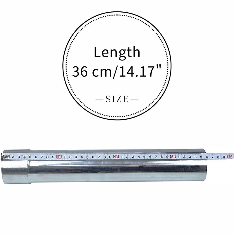 SoloWilder Thickness Stove Pipe (4 pcs) Stainless Steel Flue Chimney