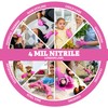 London Labs 4 Mil – Fuchsia Pink Nitrile Gloves –