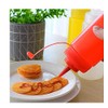 3PCS 360ML/12OZ Refillable Empty Squeeze Sauce Condiment Plastic Bottles Container