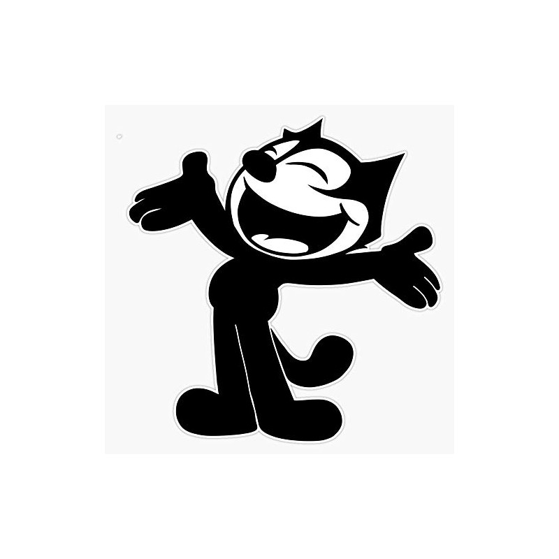 Felix The Cat 1 Waterproof Vinyl Window Bumper Sticker Decal