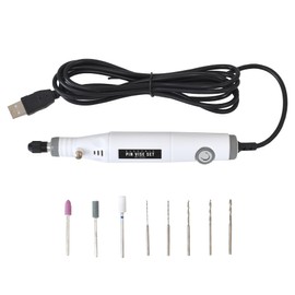 MYmama Electric Pin Vise Chikara-kun Mini Router Drilling Tool with Sanding, Nail, Resin Tool (Electric Pin Vise Body)