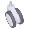Caster 4in TPR M12 Universal Swivel Silent Rolling Wheel Accessory