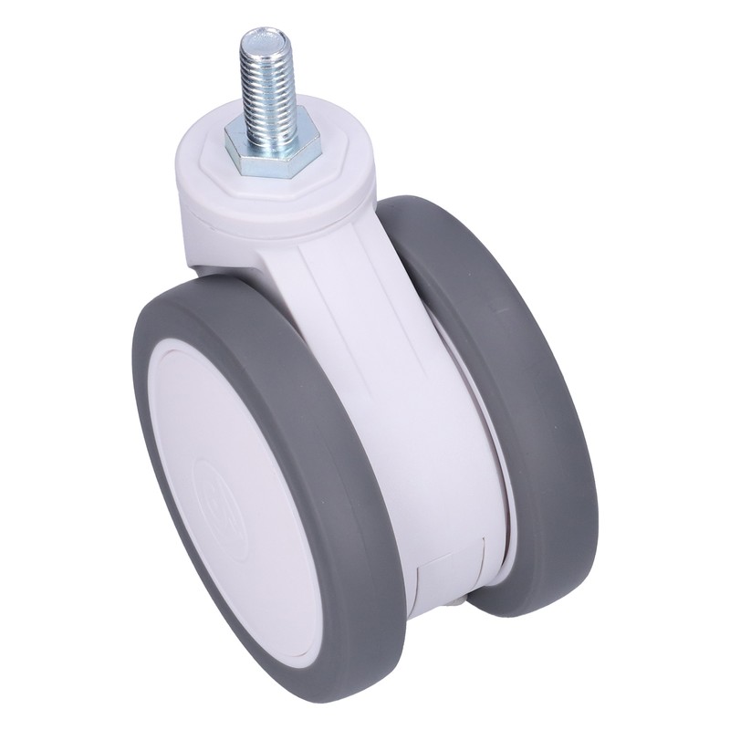Caster 4in TPR M12 Universal Swivel Silent Rolling Wheel Accessory