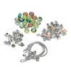 Charm Bracelet Making Kit Basic Bracelets Colored Beads Pendants Jewelry