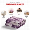 Cheer Collection Faux Fur Throw Blanket for Couch, Beds, Bedroom