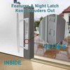ACEPLANET Flush Mount Non-Keyed Sliding Glass Door Handleset, 6-5/8" H.C.,