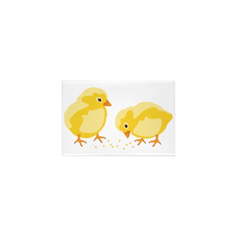 CafePress Baby Chicks Magnets Rectangle Magnet, 2"x3" Refrigerator Magnet (10