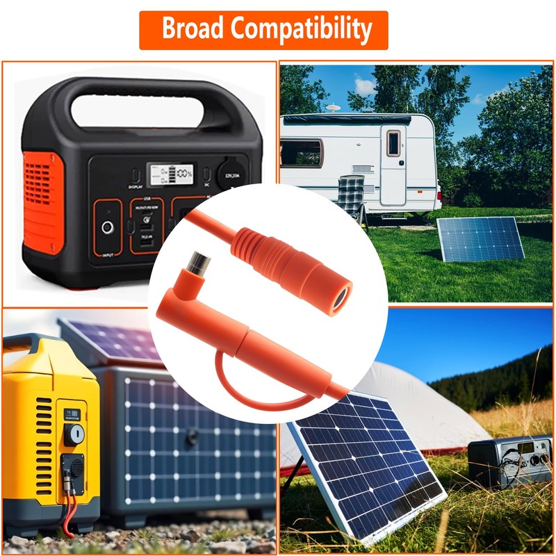LANMINGLEL 14AWG DC 8mm Extension Cable, DC7909 Solar Panel Power