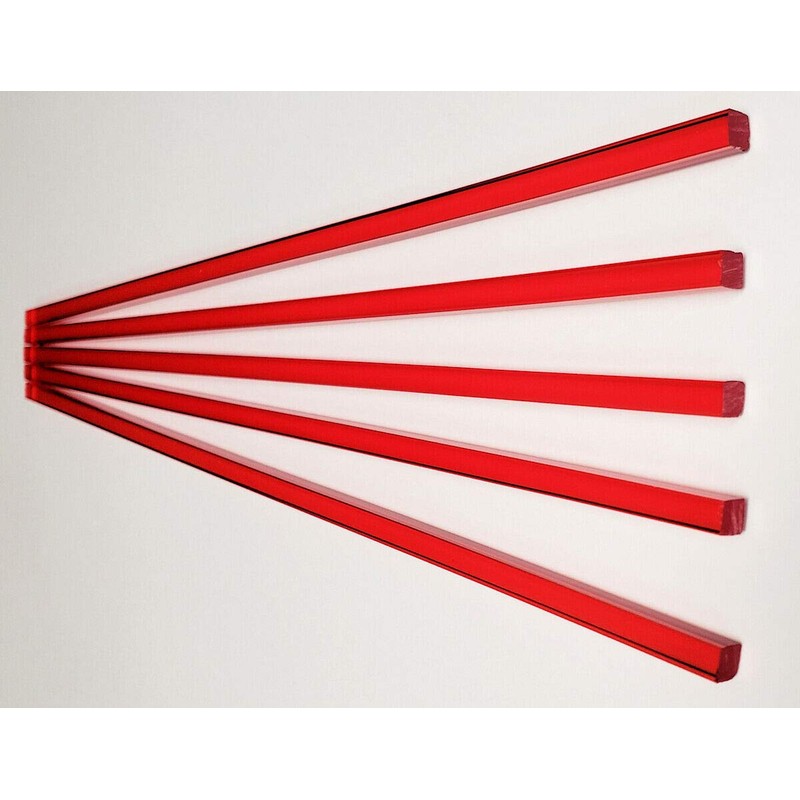 5 Pcs 1/4” x 1/4" x 24” Inch Long Square